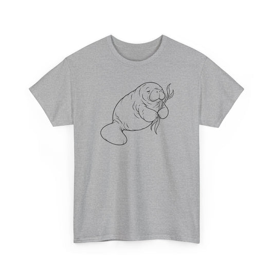 Chubby Mermaid Snack and Nap Manatee T-Shirt