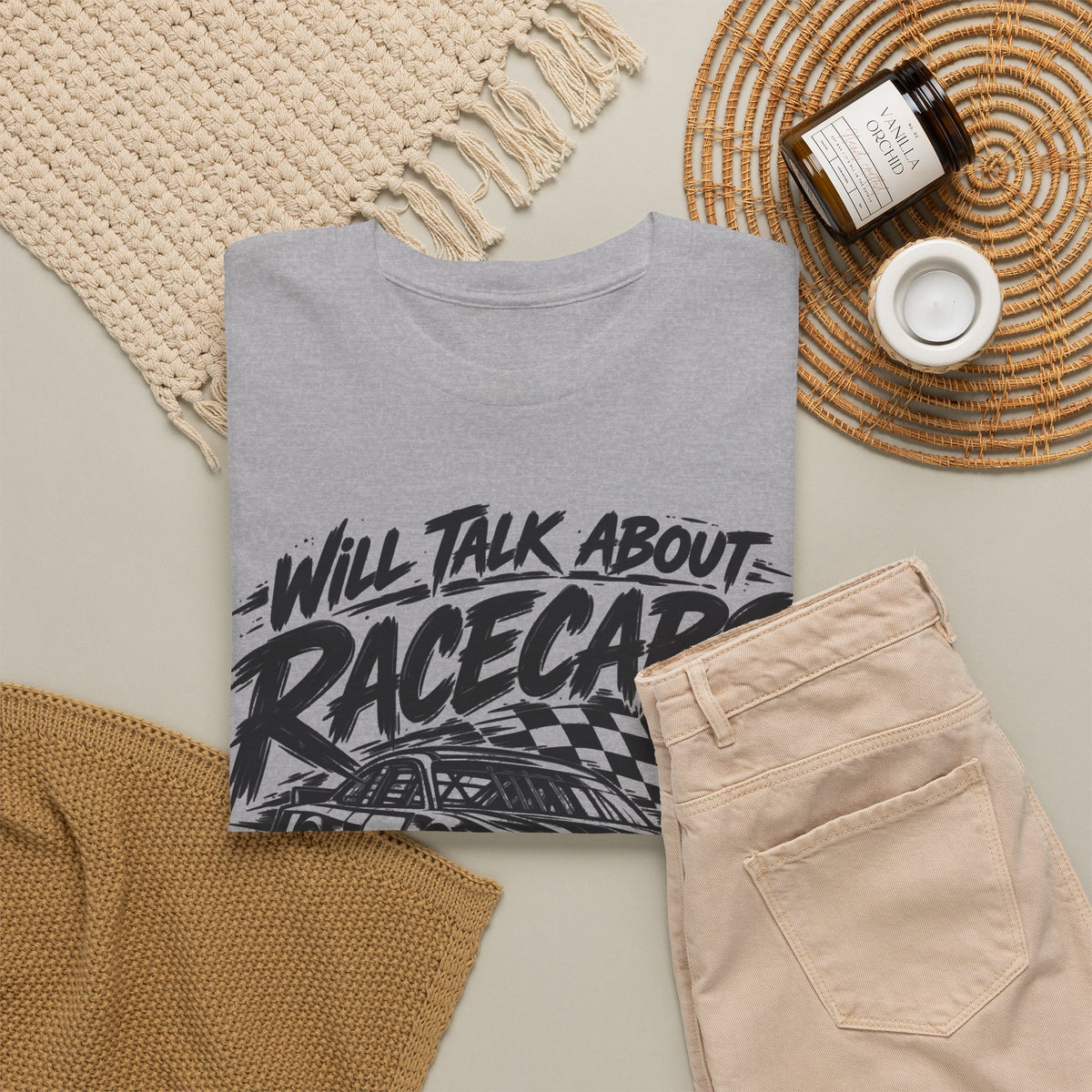Will Talk About Racecars – Gildan 5000 T-Shirt | 022a