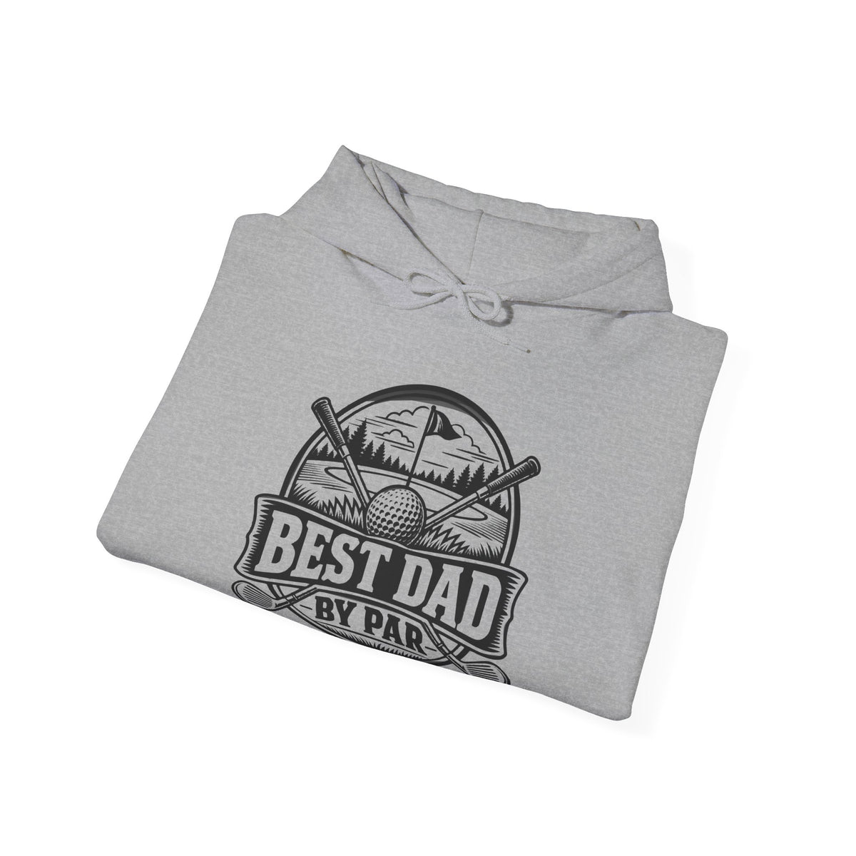 Best Dad by Par – One-Color Gildan 18500 Hoodie | 042a