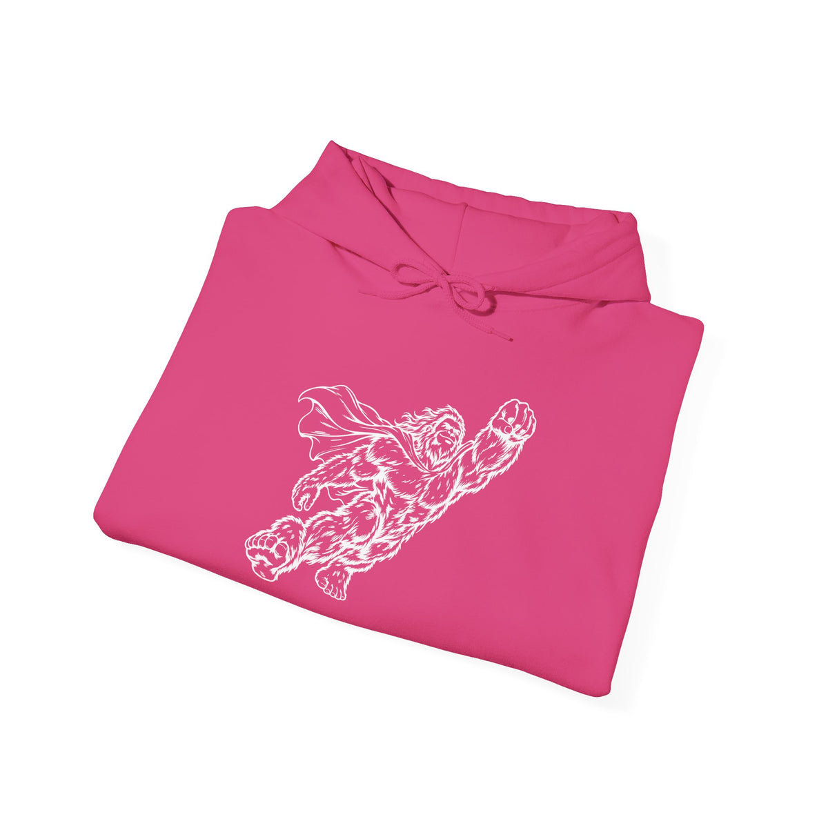 Soaring Cape-Wearing Sasquatch Pullover Hoodie