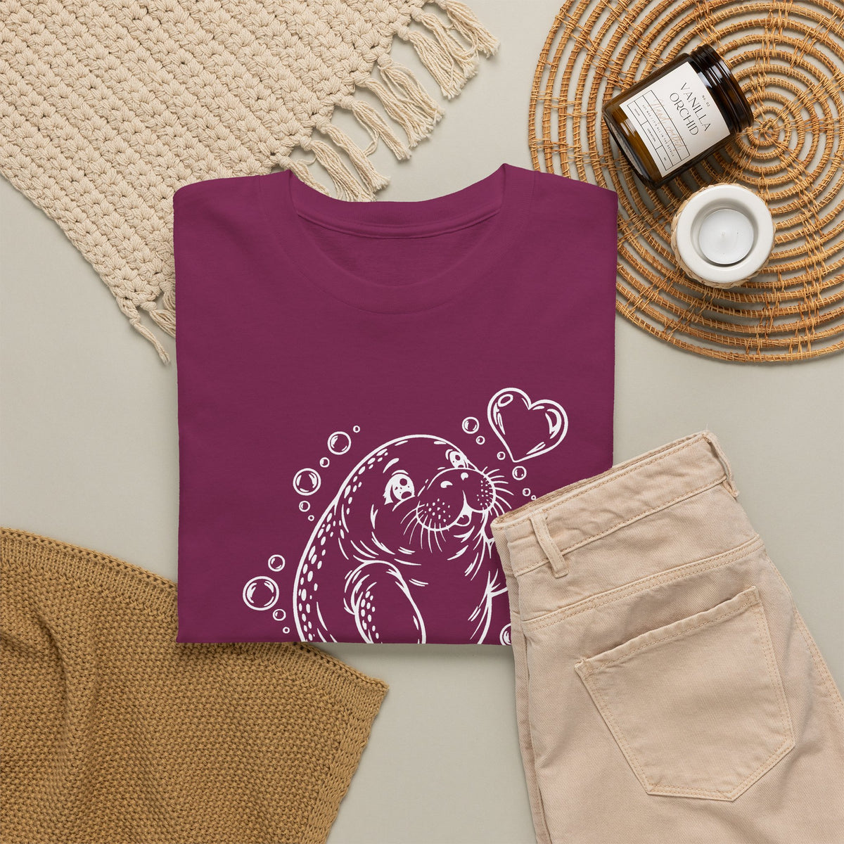 Chubby Manatee's Bubble Wish T-Shirt