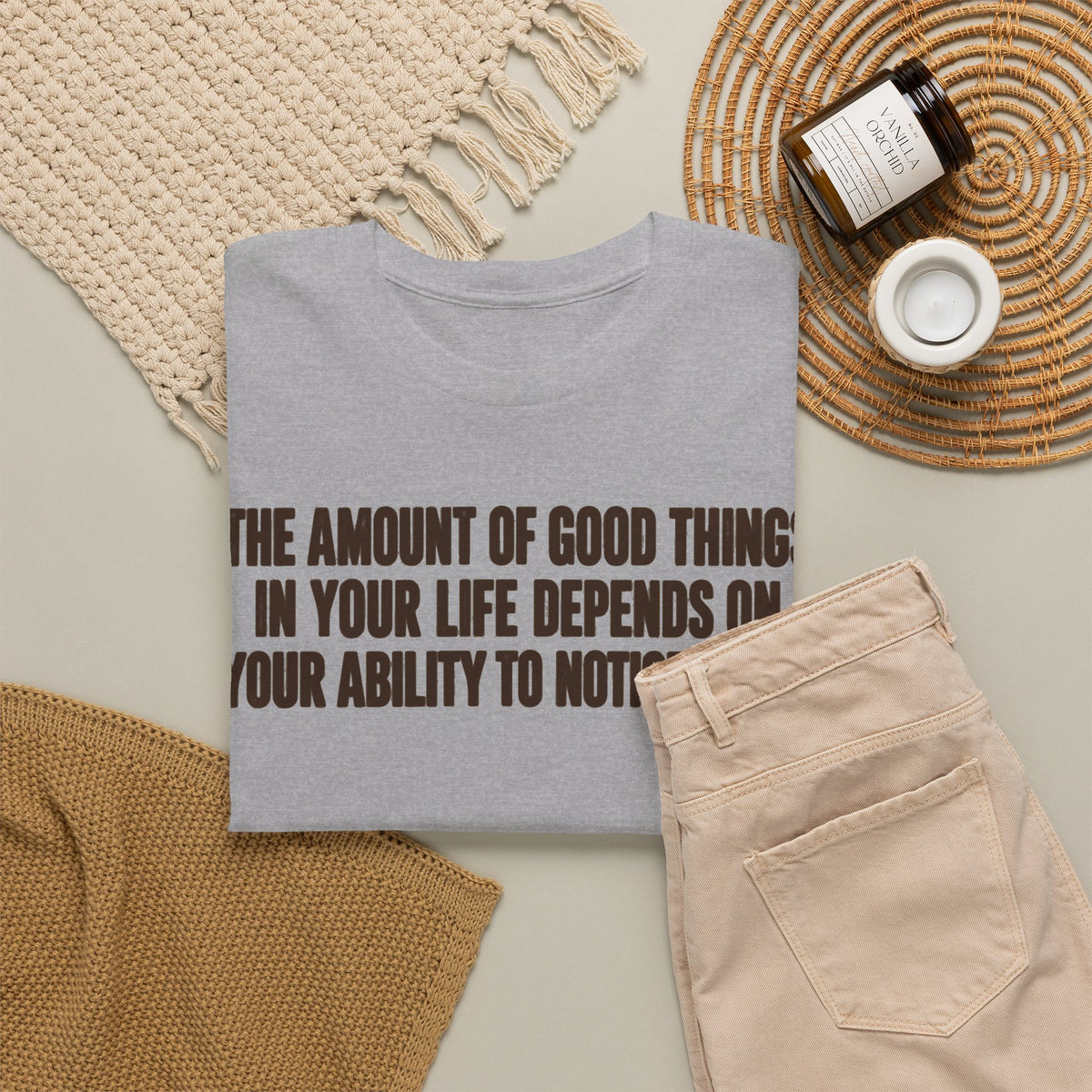 Notice the Good — Words Only – Gildan 5000 T-Shirt | 185a