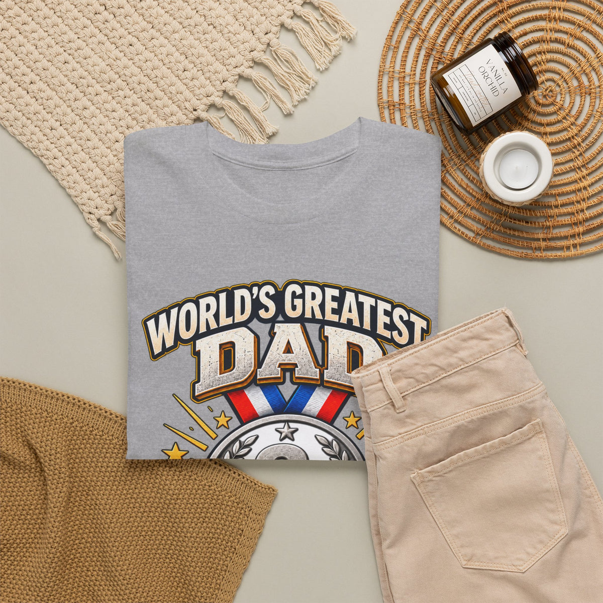 World's Greatest Dad — Color – Gildan 5000 T-Shirt | 214-R1