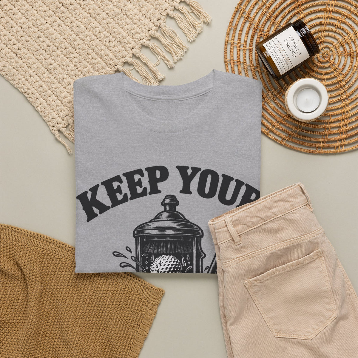 Keep Your Balls Clean – One-Color Gildan 5000 T-Shirt | 083b-v2