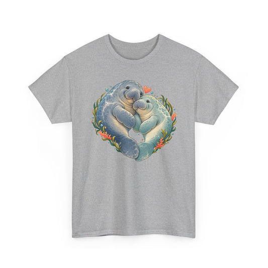 Chubby Mermaid Heart of the Ocean Manatee T-Shirt