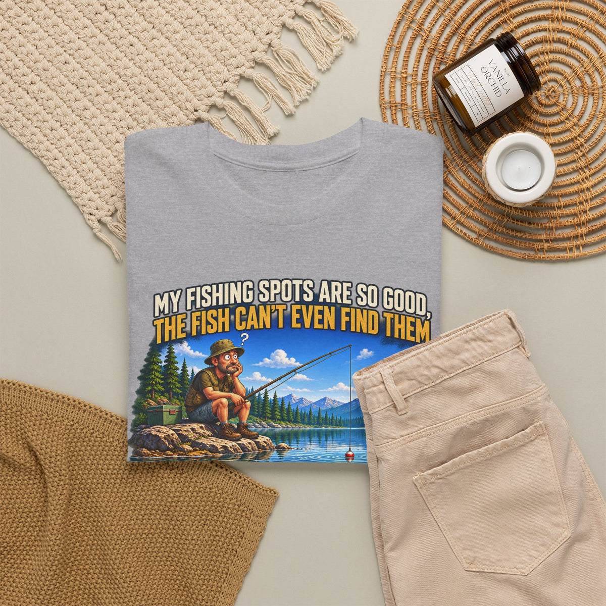 062 Fish Can't Find Them — Color — Gildan 5000 T-Shirt