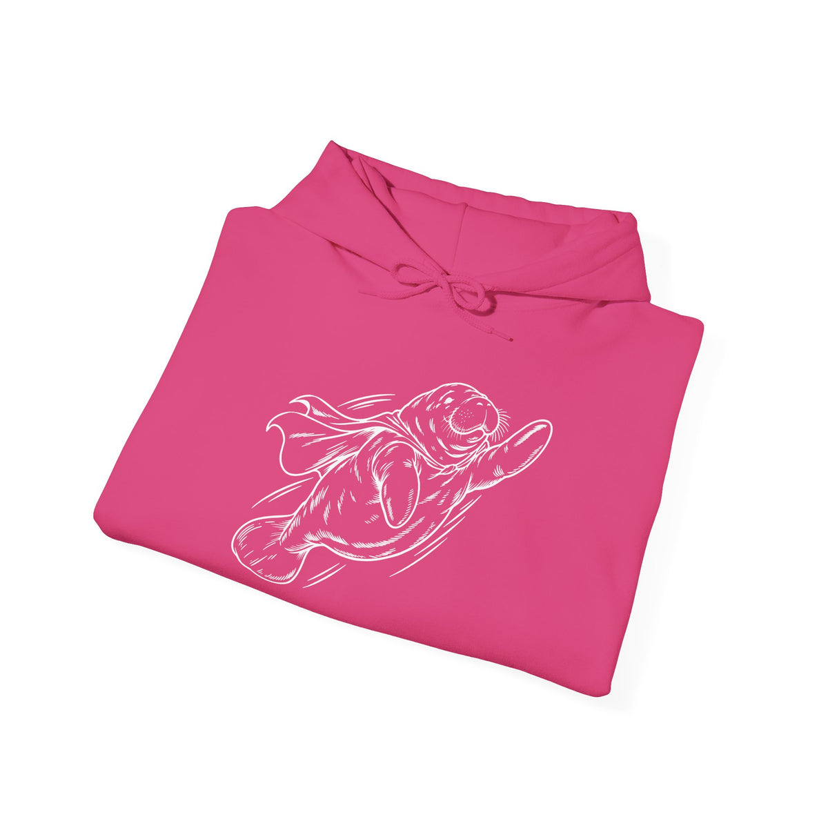 Chubby Manatee Takes Flight Pullover Hoodie