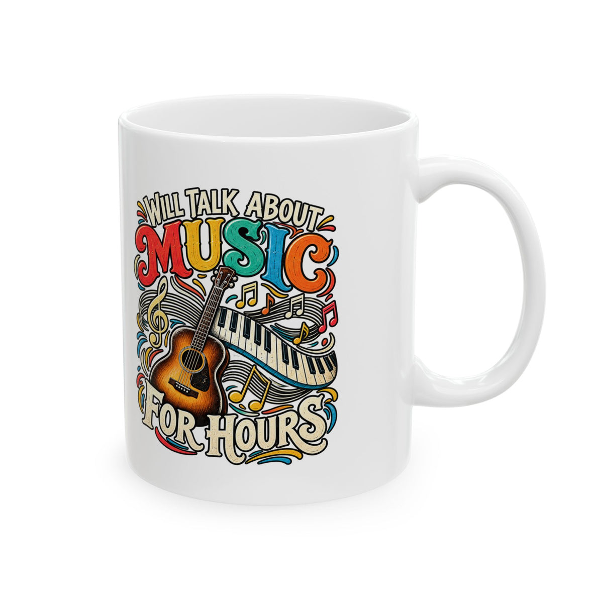 Will Talk About Music – Ceramic Mug, 11 oz | 021