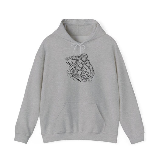 Bigfoot’s playful skateboard kickturn Pullover Hoodie