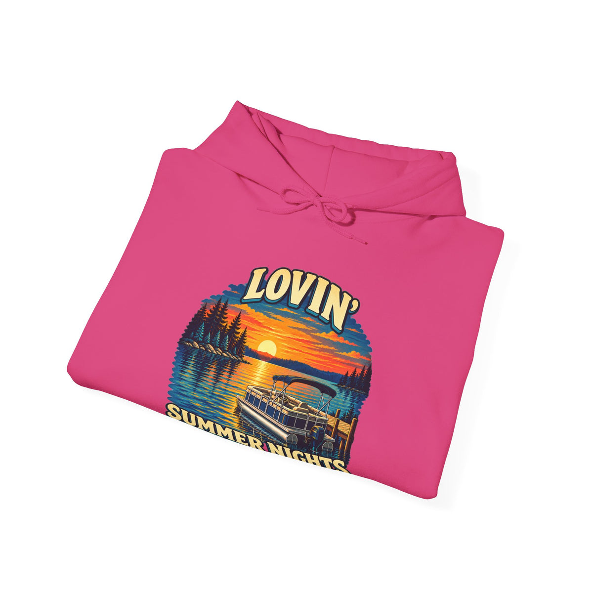 Lovin’ Summer Nights Pontoon – Gildan 18500 Hoodie | 004a-v2