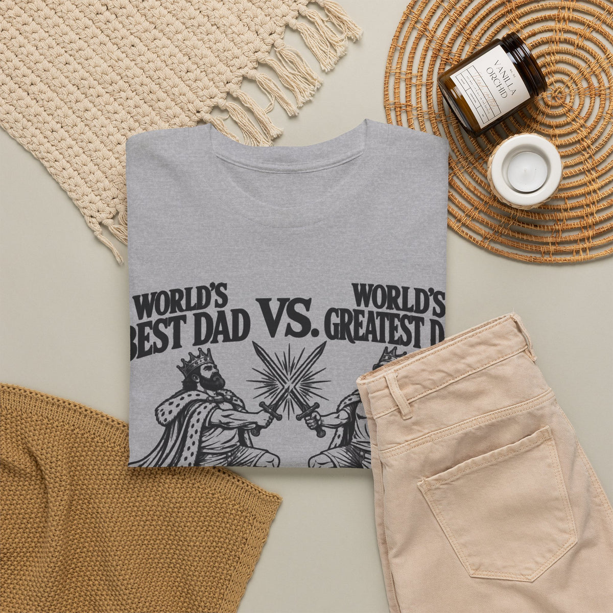 Only One Greatest Dad – Gildan 5000 T-Shirt | 242a