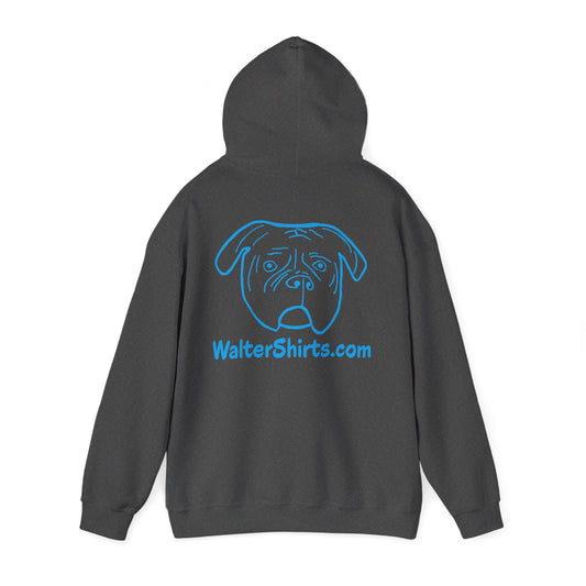 Walter Workers Hoodie | Pink & Blue Bulldog Logo