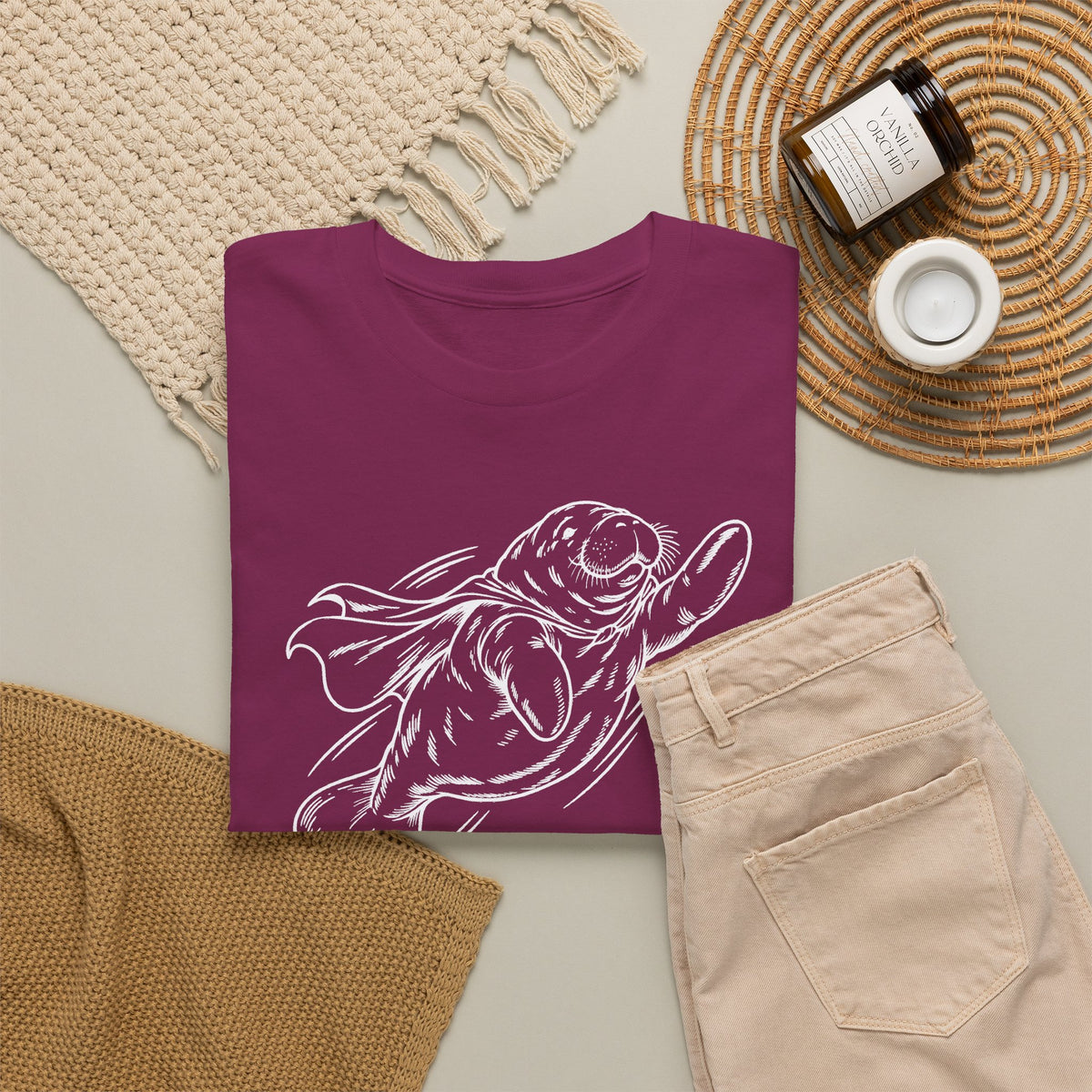 Chubby Manatee Takes Flight T-Shirt