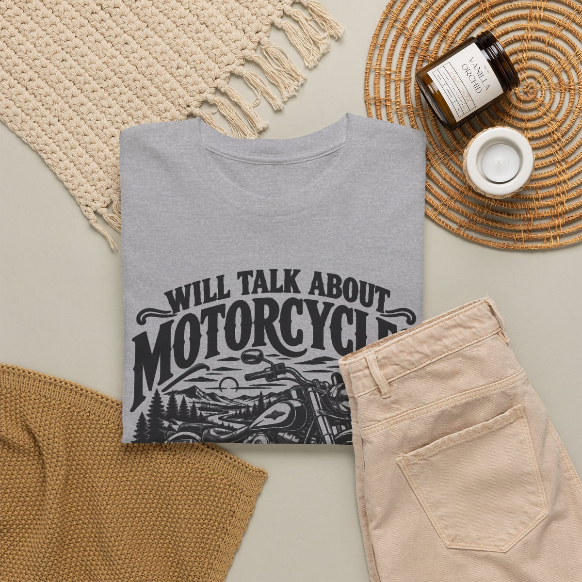 Will Talk About Motorcycles – Gildan 5000 T-Shirt | 016a