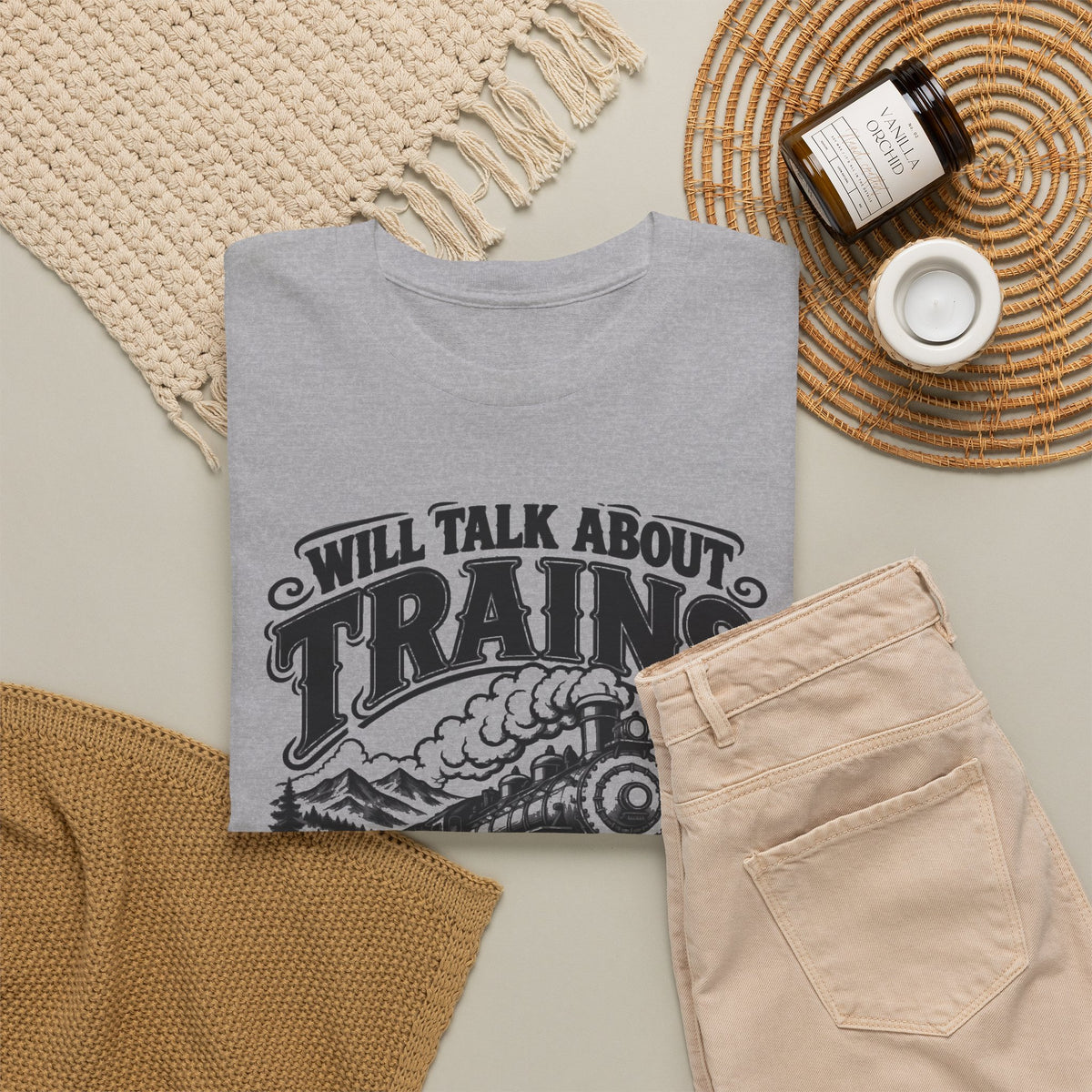 Will Talk About Trains – Gildan 5000 T-Shirt | 018a