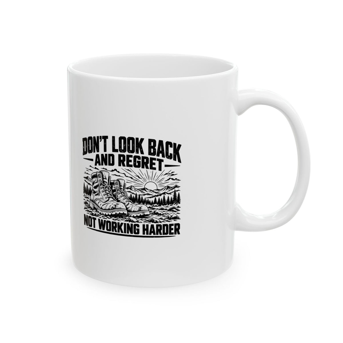 Work Harder – Ceramic Mug, 11 oz | 040a