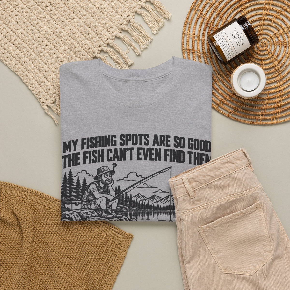 My Fishing Spots Are So Good – One-Color Gildan 5000 T-Shirt | 062a