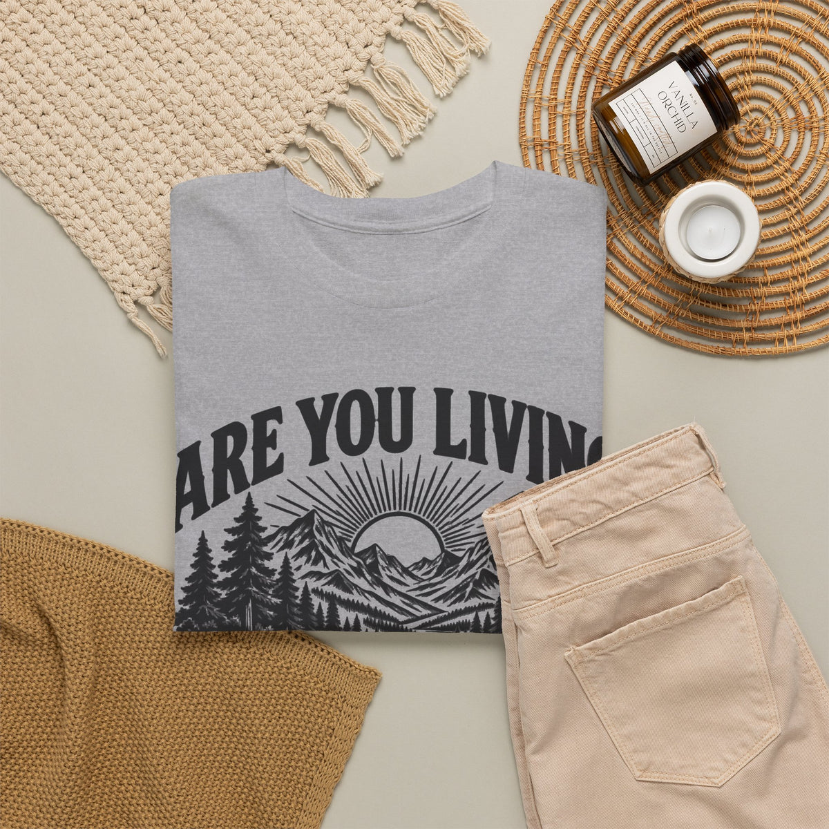 Living or Just Alive – One-Color Gildan 5000 T-Shirt | 009a