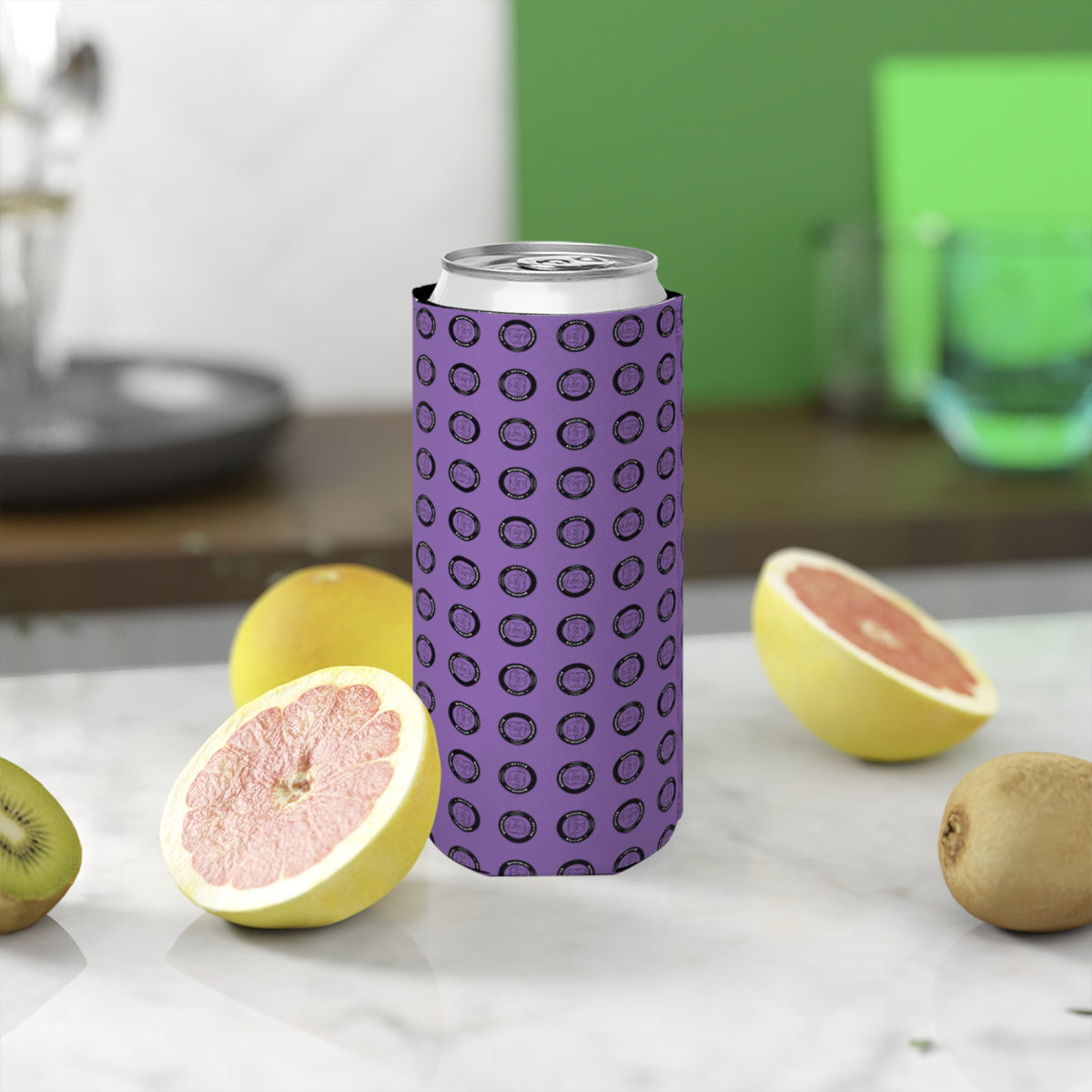 Walter Slim Can Cooler | Purple | 12 oz Fit