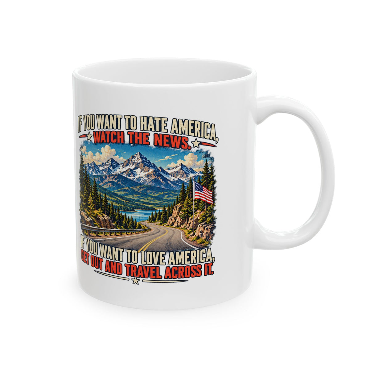Travel America – Ceramic Mug, 11 oz | 024