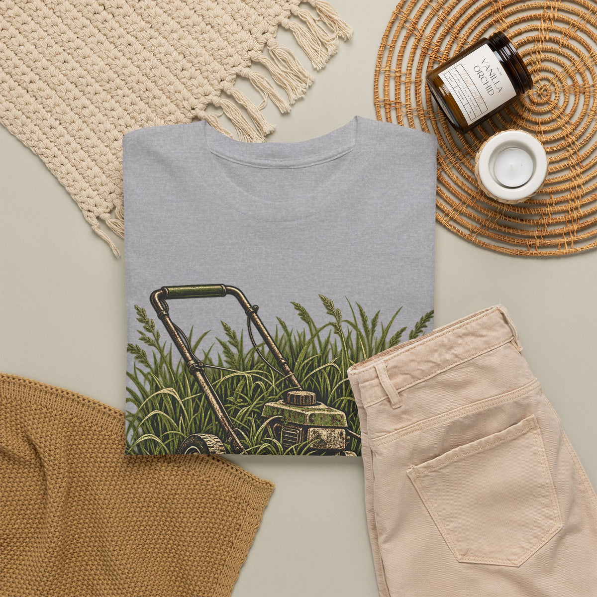 I Fought the Lawn — Color – Gildan 5000 T-Shirt | 203-v2