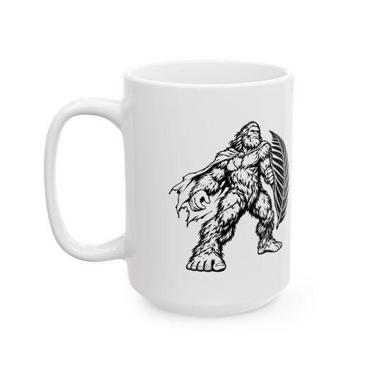 Bigfoot Fern Shield Mug