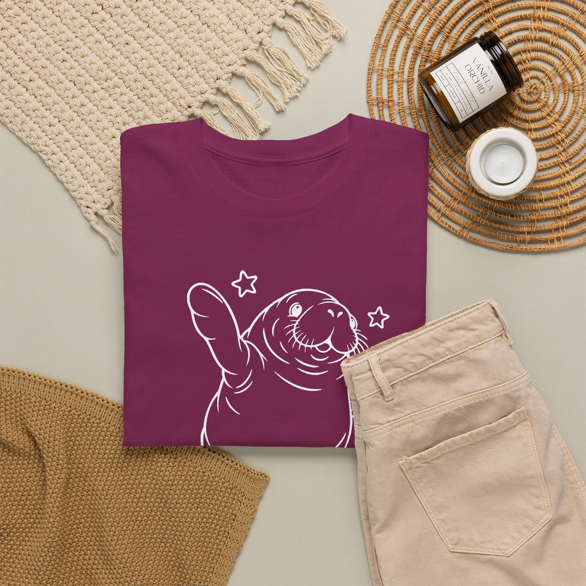 Chubby Mermaid Sea Cow Stretch Manatee T-Shirt