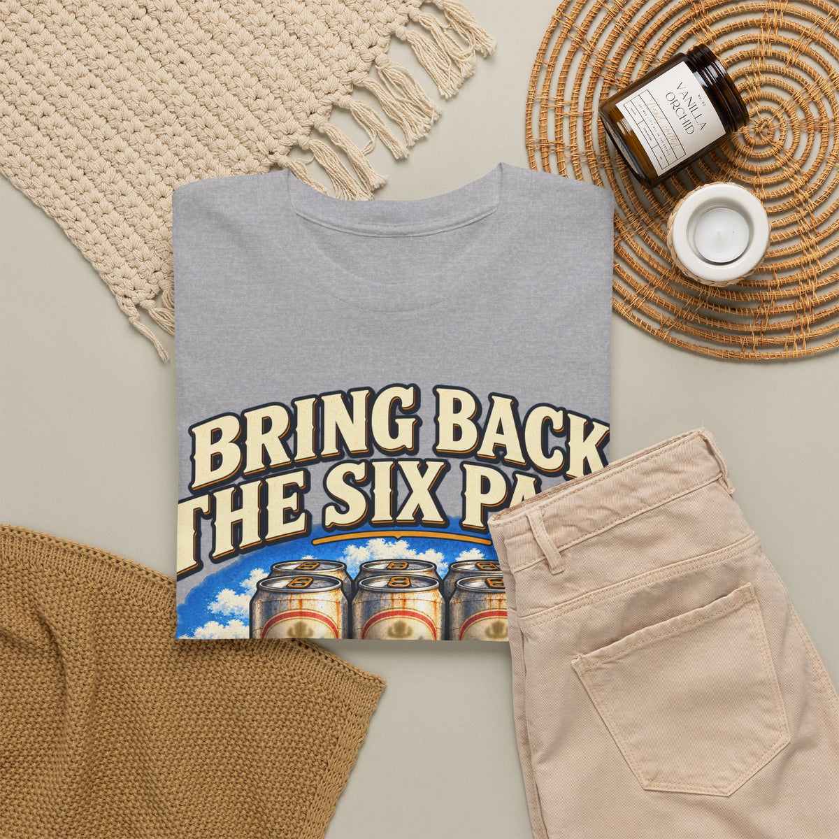 Bring Back the Six Pack Color – Gildan 5000 T-Shirt | 263-R1-v2
