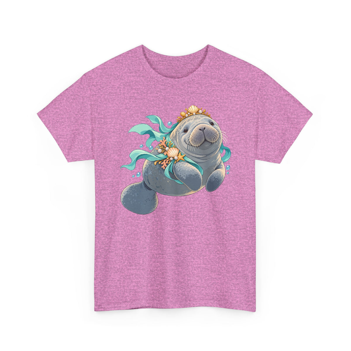 Chubby Mermaid Royalty Manatee T-Shirt