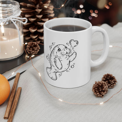 Chubby Manatee's Bubble Wish Mug