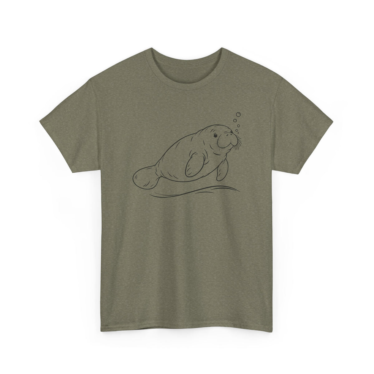Chubby Mermaid Slow Tide Manatee T-Shirt