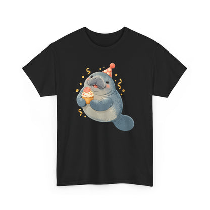 Chubby Mermaid Party at the Sandbar Manatee T-Shirt