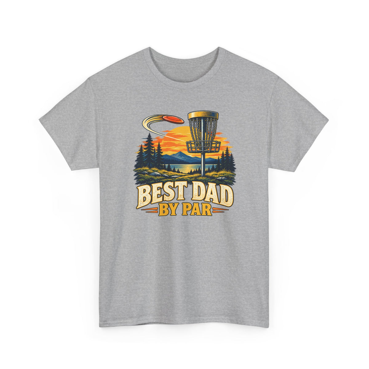 Best Dad by Par – Disc Golf Gildan 5000 T-Shirt | 043