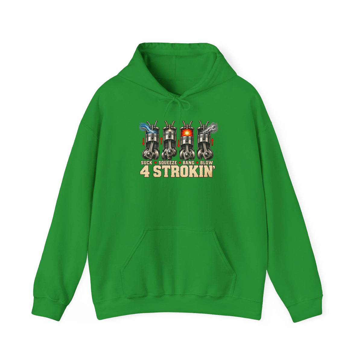Four Strokin’ – Gildan 18500 Hoodie | 005