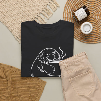 Chubby Mermaid Coffee Coast Manatee T-Shirt