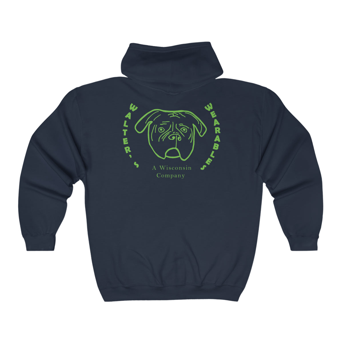 Walter Green Face Zip-Up Hoodie