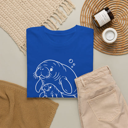 Chubby Mermaid Little Lagoon Family Manatee T-Shirt