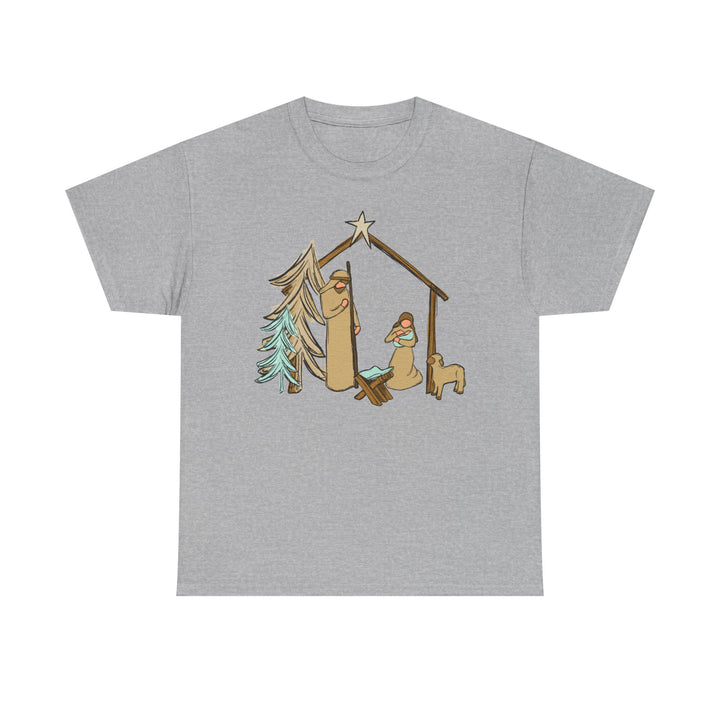 Nativity Llama Christmas T-Shirt | Festive Animal Graphic Tee