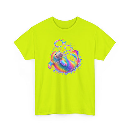 Rainbow Manatee Bubble Flip T-Shirt