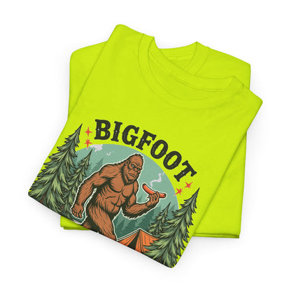 Bigfoot Grabbed My Wiener - Camping T-Shirt | Unisex Graphic Tee