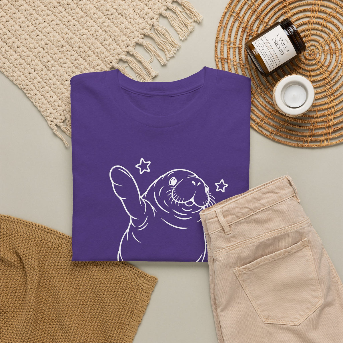 Chubby Mermaid Sea Cow Stretch Manatee T-Shirt