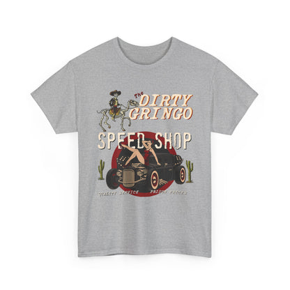 Dirty Gringo Speed Shop T-Shirt | Retro Hot Rod Garage Tee