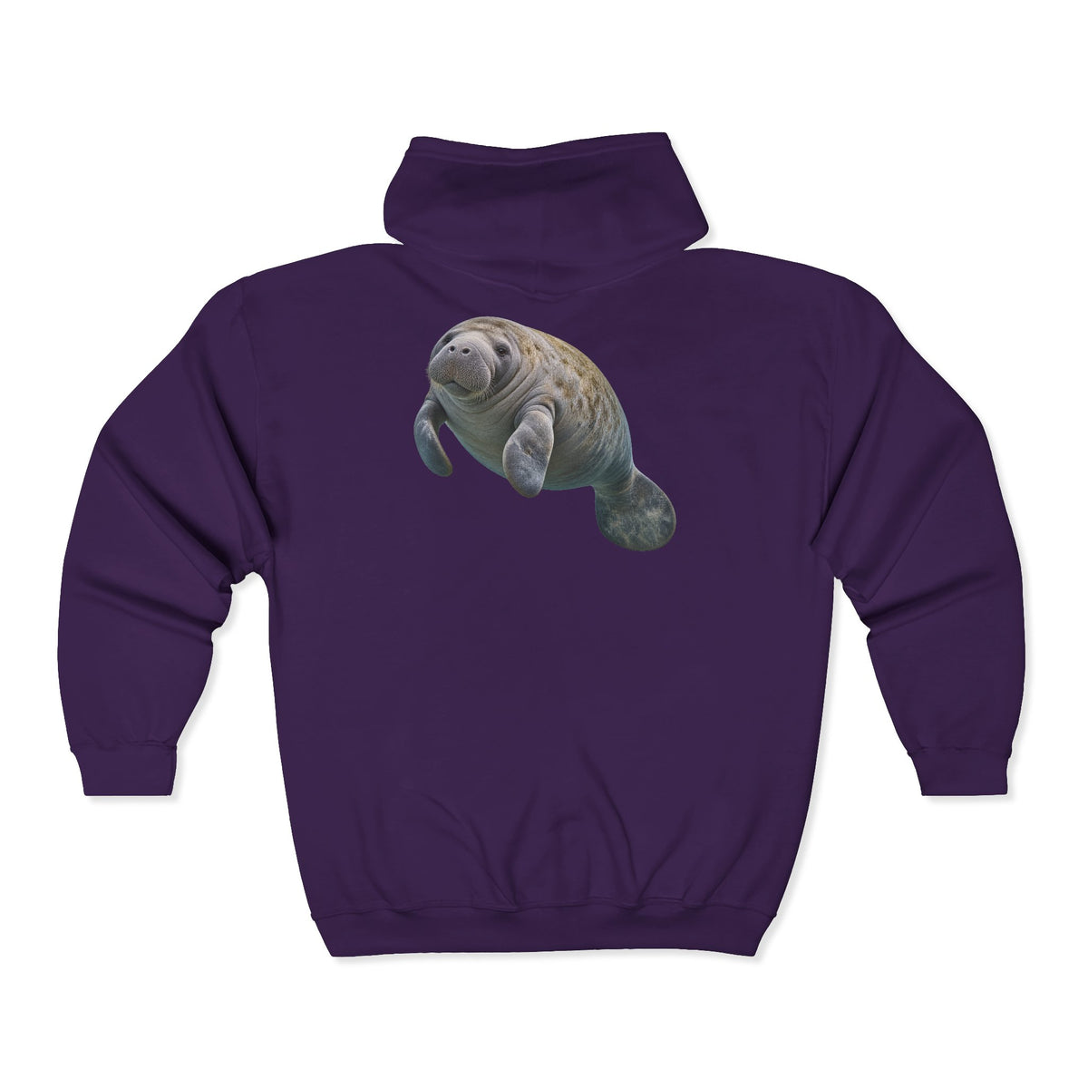 Gentle Giant Manatee Portrait Zip-Up Hoodie