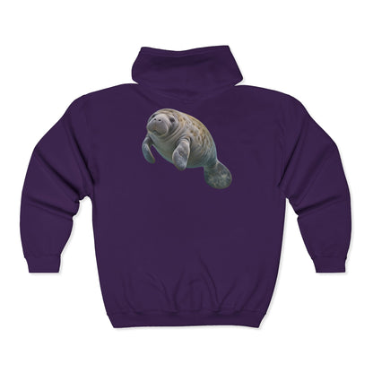Gentle Giant Manatee Portrait Zip-Up Hoodie