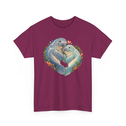 Chubby Mermaid Heart of the Ocean Manatee T-Shirt