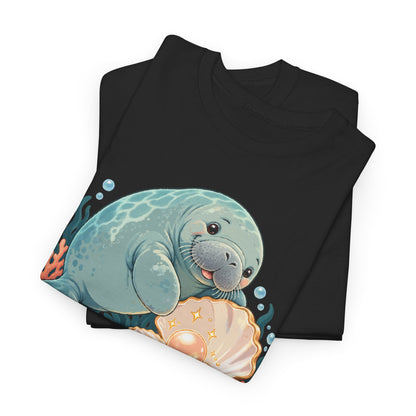 Chubby Mermaid Pearl of the Lagoon Manatee T-Shirt