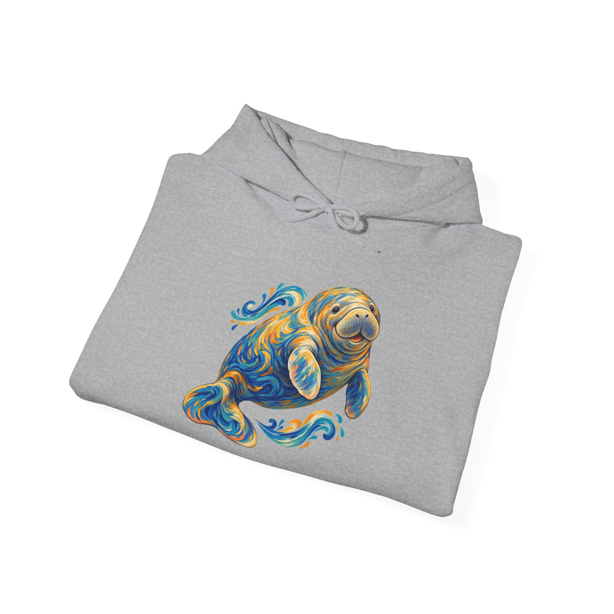 Golden Drift Manatee Pullover Hoodie