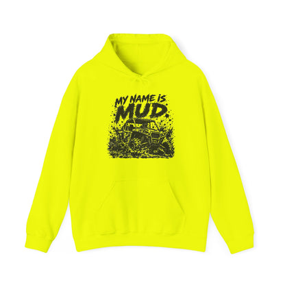 My Name Is Mud – Safety Green/Pink Gildan 18500 Hoodie | 049a