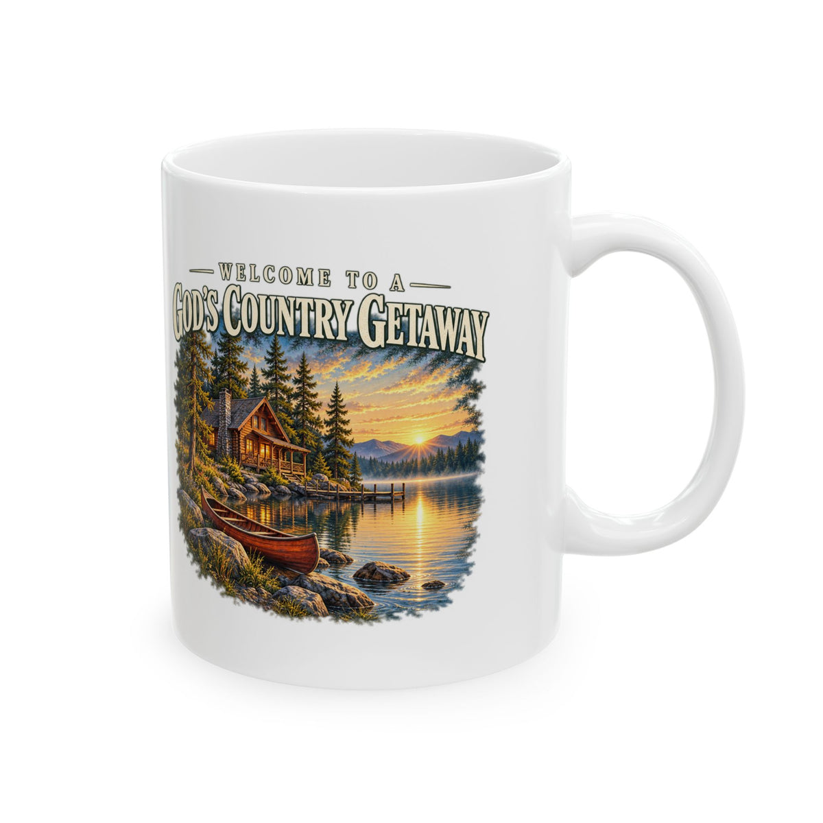 God's Country Getaway – Ceramic Mug, 11 oz | 031