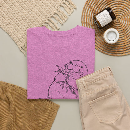 Chubby Mermaid Seagrass Snacker Manatee T-Shirt